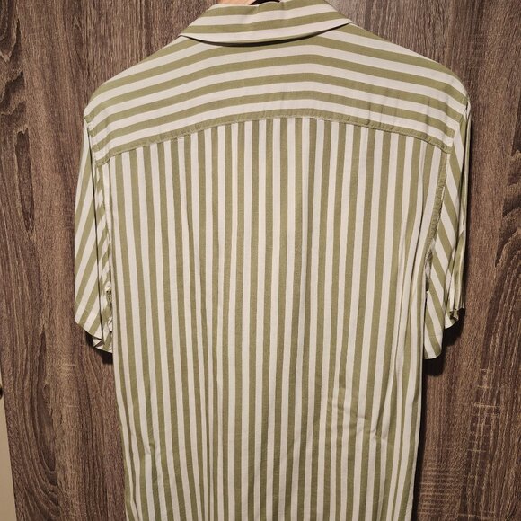 Only & Sons short sleeve summer shirt green stripes - Picture 3 of 6